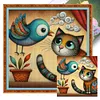 (Multi-Style) Cat Bird Lamb-11CT Stamped Cross Stitch 40*40cm/15.75*15.75in tapestrymarket