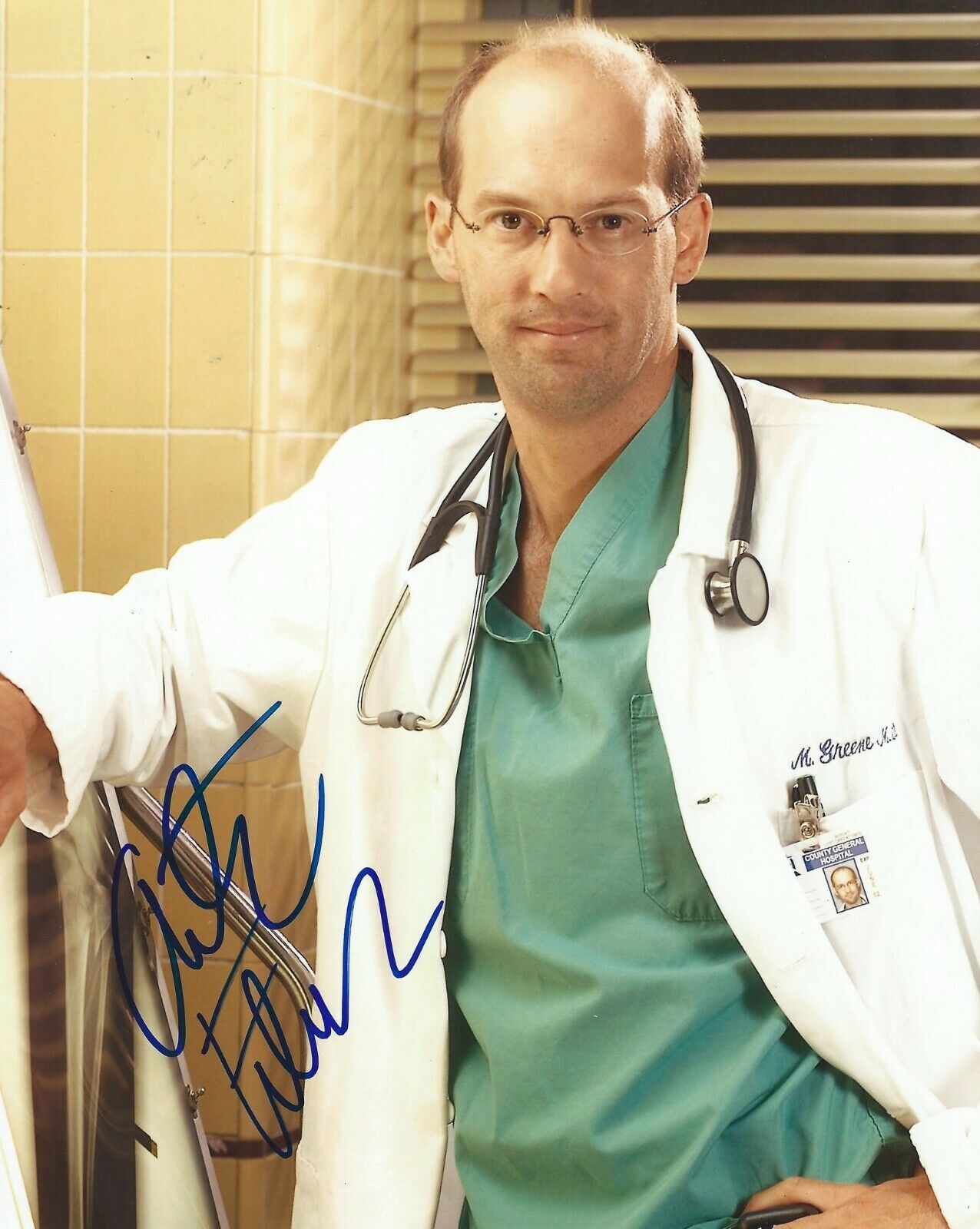 ANTHONY EDWARDS: ER TOP GUN Signed Autographed 8x10