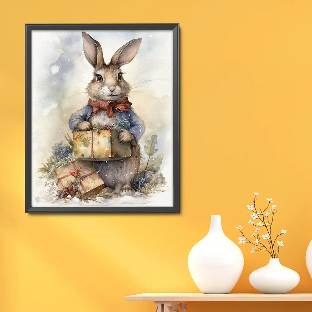 14CT Full Stamped Cross Stitch - Rabbit(Canvas|40*50CM)