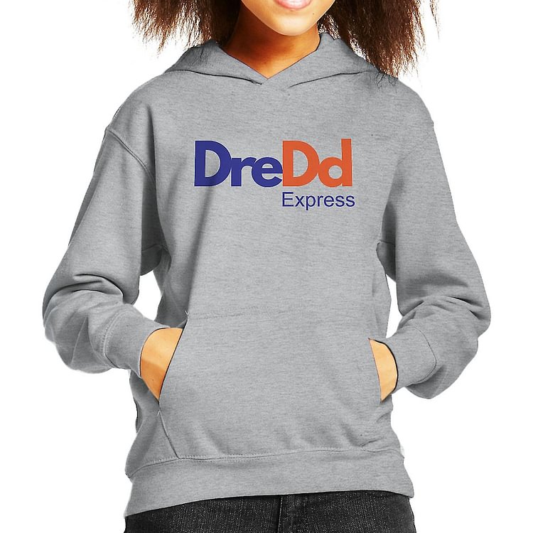 Fedex Logo Judge Dredd Kid's Hooded Sweatshirt