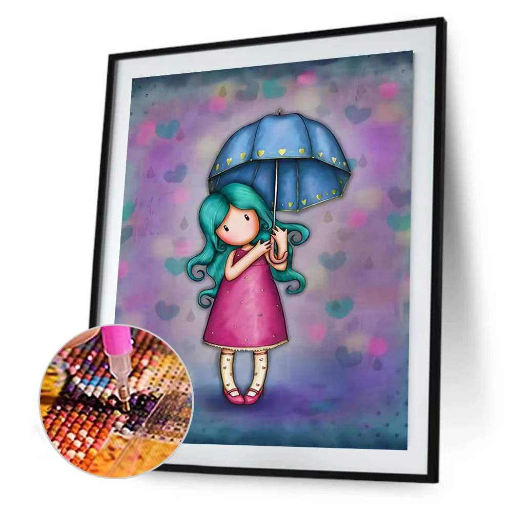 5D DIY Full Round Drill Diamond Painting Grace Doll Home Decoration (GS3062 )