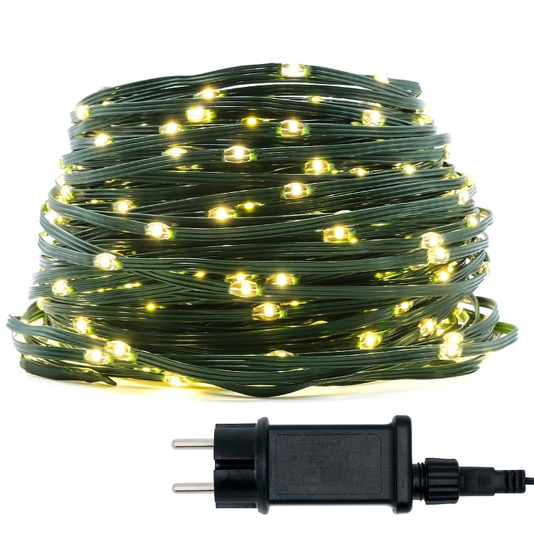 LED Lichterkette Außen warmweiß 60m 600 LEDs mit 8 Leuchtmodi, reiner Kupfer Draht, IP44 Wasserdicht – Dekorative Beleuchtung für Weihnachten Garten Party Hochzeit, Außen und Innen