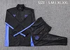 25/26 Barcelona Black steel stamped version long zipper  Training Jacket Set