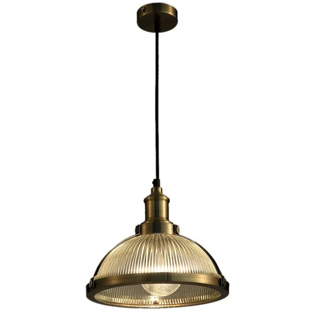 European American Industrial Retro Loft Vintage Pendant Lamp E27/E26 Edison Metal Glass Hanging Light For Bedroom Dining Room