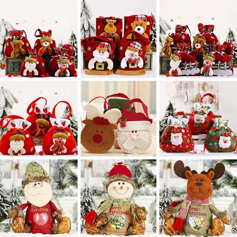 Creative Christmas Decoration Cartoon Tote Bag