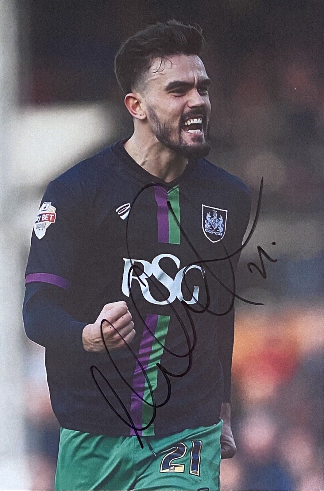 Marlon Pack Genuine Hand Signed Bristol City 6X4 Photo Poster painting