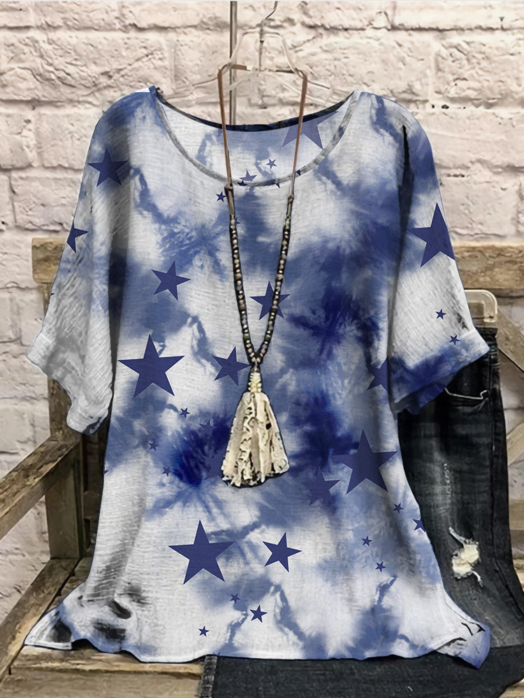Women Long Sleeve V-neck Graphic Floral Printed Top