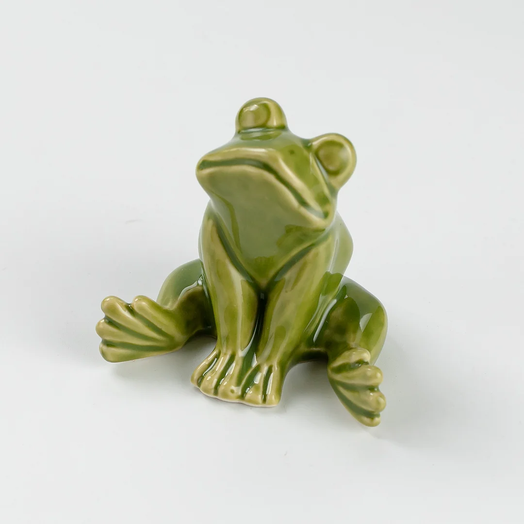 2 Frog Porcelain Toilet Bolt Covers 