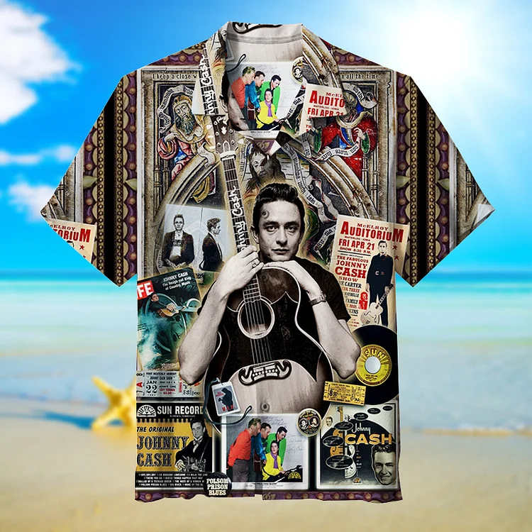 Johnny Cash|Unisex Hawaiian Shirt