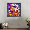 Halloween Winnie Puuh - runder Bohrer Diamantmalerei - 45*45cm (teilweiser Bauchbohrer)