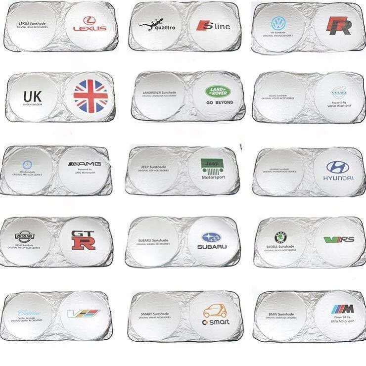 Car customized front windshield sun visor (with car LOGO)