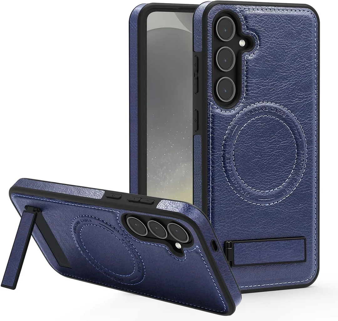 Samsung Galaxy Z Fold 6 Leather Case Magnetic Protective Case Holder Phone Case