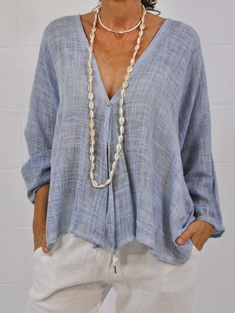 Casual V Neck Loosen Other Coat