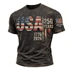 American Flag T-Shirt 250 Years One Nation Under God Patriotic Men's Graphic Tee by Inlyline