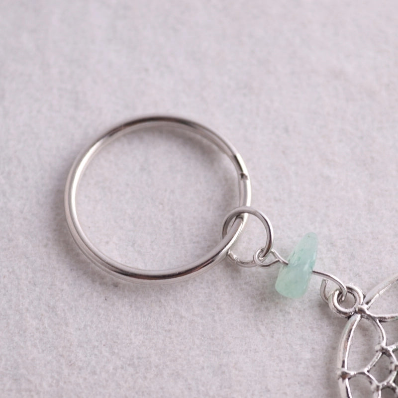 Minimalist Geometric Alloy Plating Keychain