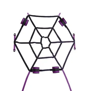 pornhint Pornhint Christmas gift/ BDSM Spider-web Bed Bondage/ Gear Fetish/ Wear Bondage Gear/ Bondage Tool/ Restraints/ Handcuffs and ankle cuffs