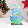 >SALE<DIY Rhinestones Ornament Art Crafts Wooden Easter Home Decoration (GH038)