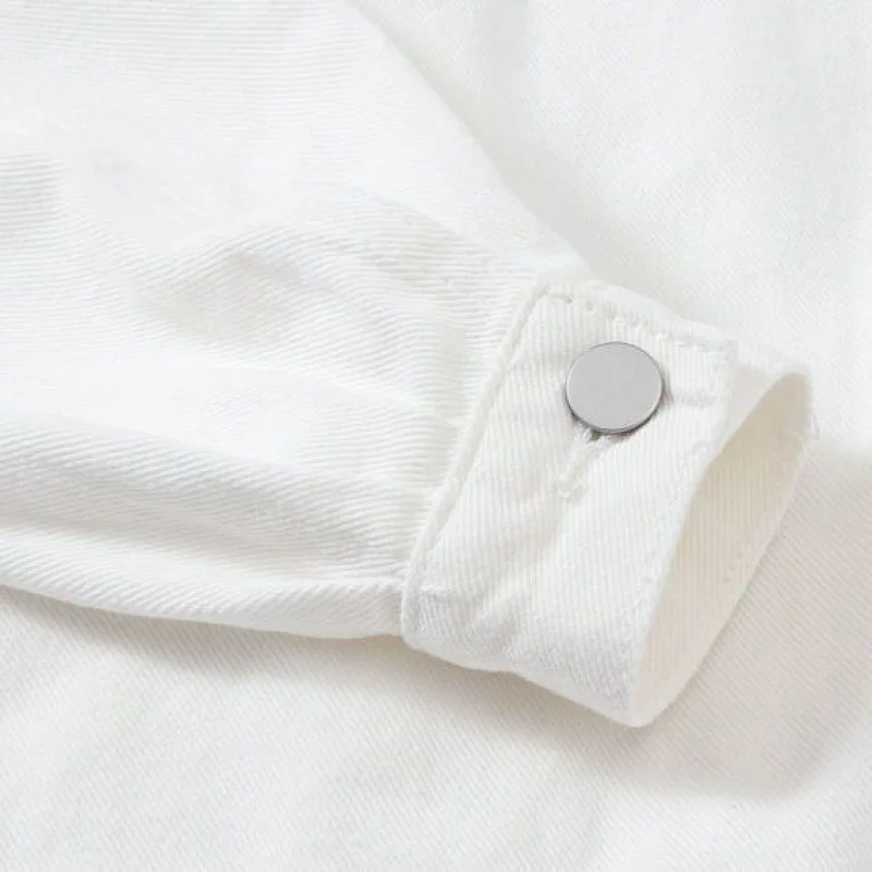 Toloer Toloer Denim Jacket Women's Loose Summer Korean Casual Versatile 2024 Short Jacket Long Sleeve Jacket-Outfit Ideas