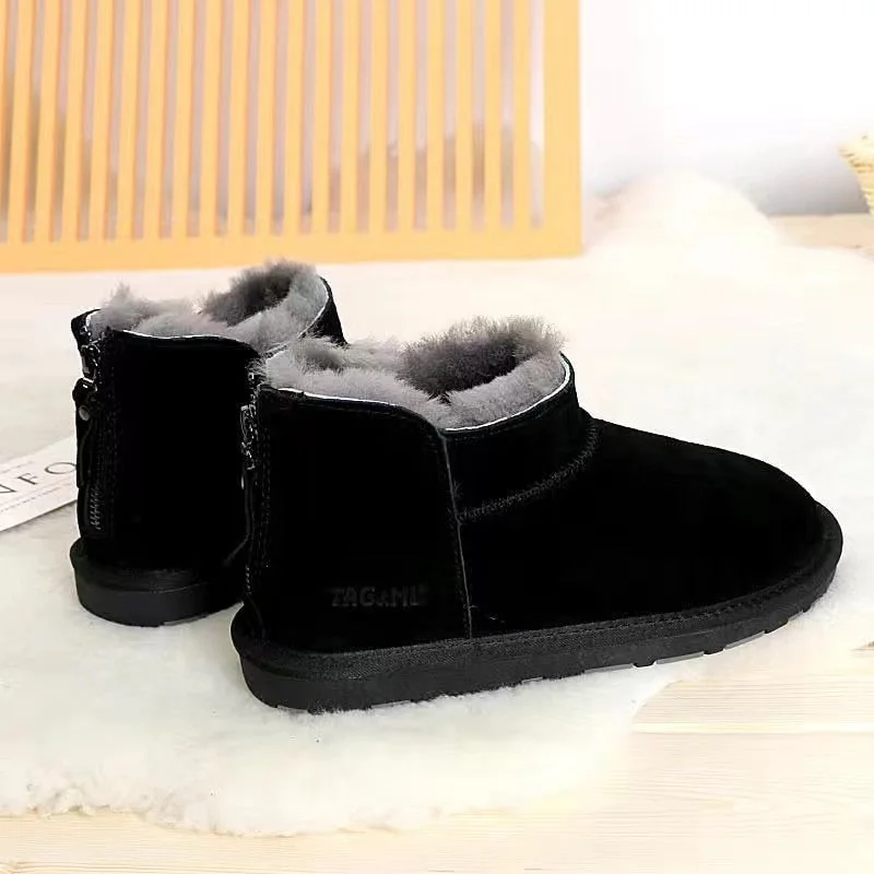 Vstacam Winter Women Snow Boots Plush Warm Non Slip Waterproof Ladies Flats Sneakers Casual Slip On Female Ankle Boots Botas Mujer 2022