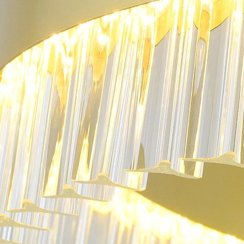 Image showcasing Luxury Crystal Pendant Light Living Room Led Pendant Lamps Dining Room ...