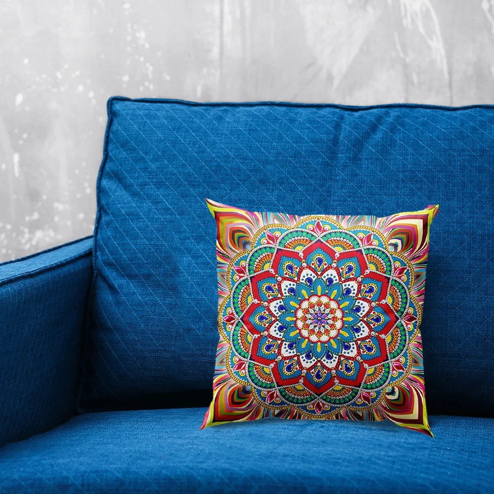 DIY Diamond Painting Pillow Case - Mandala(30*30cm)(Single Side)
