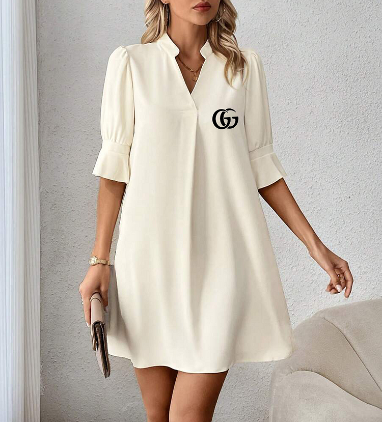 GUCCI SUKIENKA CODZIENNA Z KOSZULKAMI Z PÓŁRĘKAWEM V-NECK
