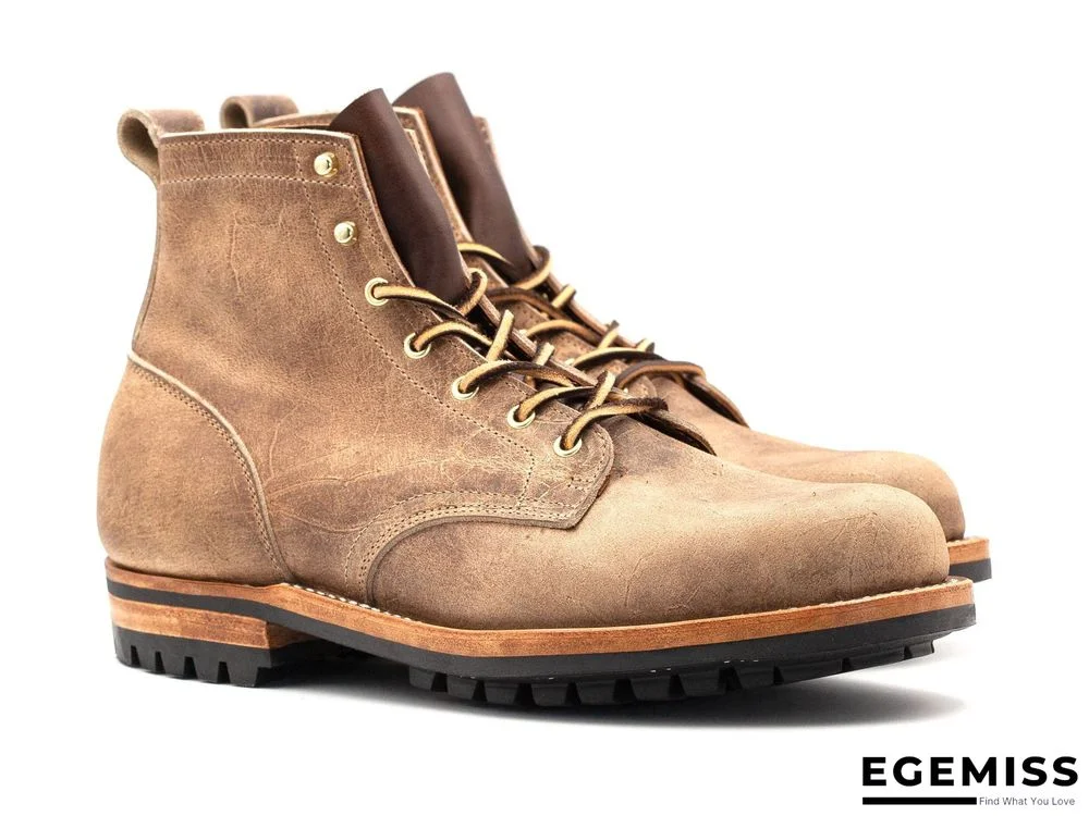 Cow Split Leather Men Boots Comfortable Boots Men Footwear Rubber Ankle Boots Men's Shoes | EGEMISS