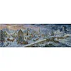 Seaside Christmas Town-14CT Stamped Cross Stitch Egyptian Cotton 117*46cm/46.06*18.11in(Big Size) tapestrymarket