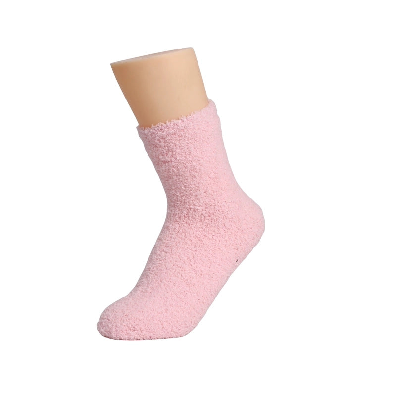 Coral Velvet Socks Women’s Hot Carpet Velvet Socks Winter Solid Color Thickened Floor Sleeping Plush Socks