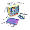 16 Grid Diamond Painting Storage Containers with Trays Drills Storage & Line-Up Tool Large Capacity Beads & Drills Storage & Line-Up Tool for DIY Crafts Rhinestones Sorting Tray