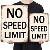 No Speed Limit - Metal Tin Signs(8*12Inch/12*16Inch)