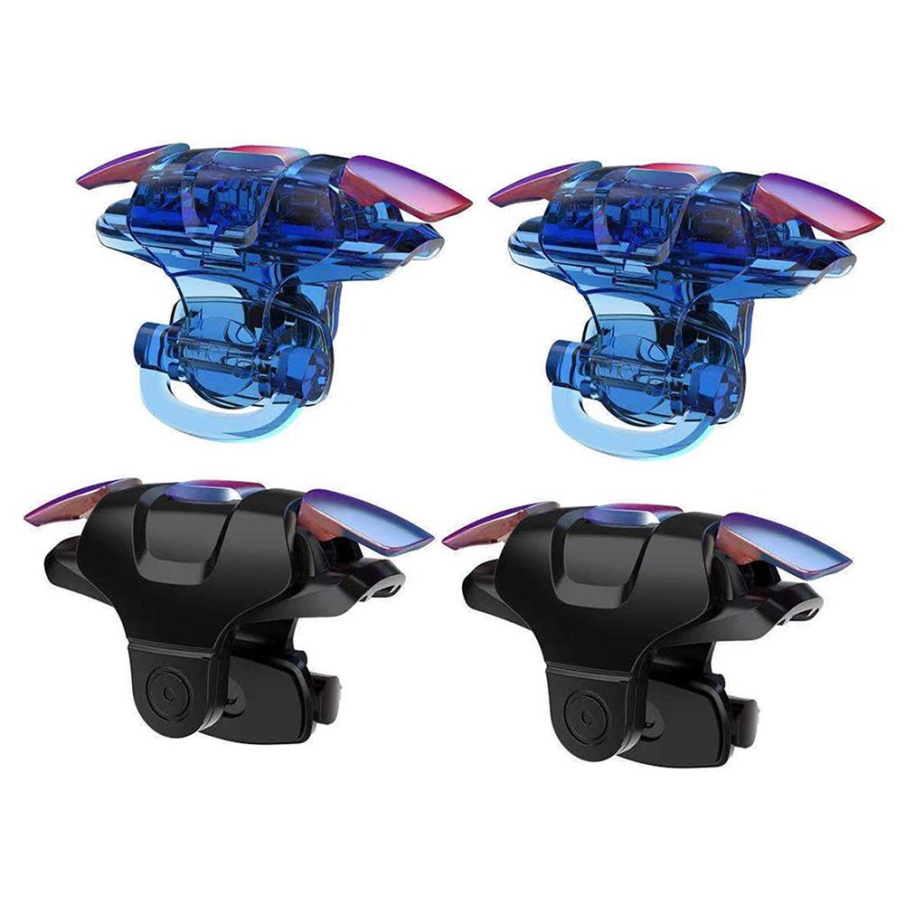 

2pcs Metal Gamepad Joystick for PUBG Joypad Trigger Fire Button Aim Key, Blue, 501 Original