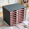 16Pcs Rhinestone Tray Storage Rack Set Large Capacity Diamond Painting Storage Tray Stackable Drilling Disc Rack for DIY Crafts Rhinestones Sorting Trays (Black)