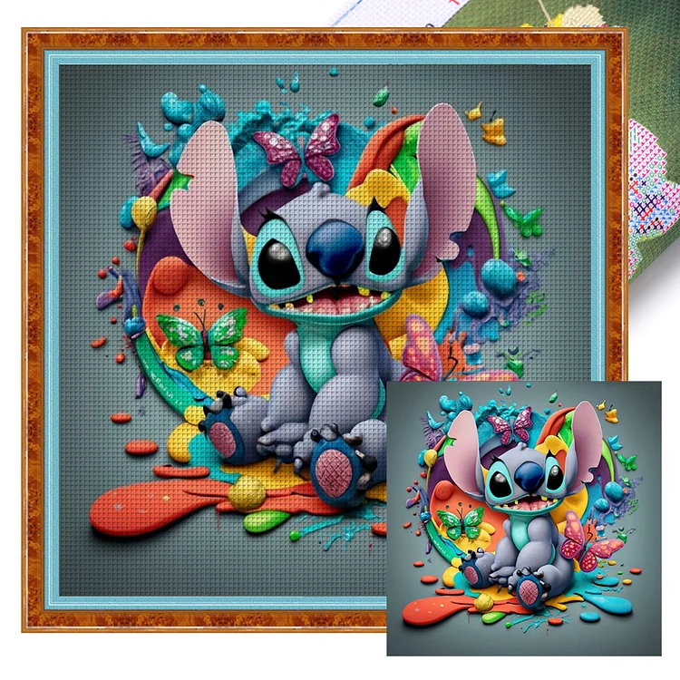 Stitch 11CT (40*40CM) Stamped Cross Stitch gbfke