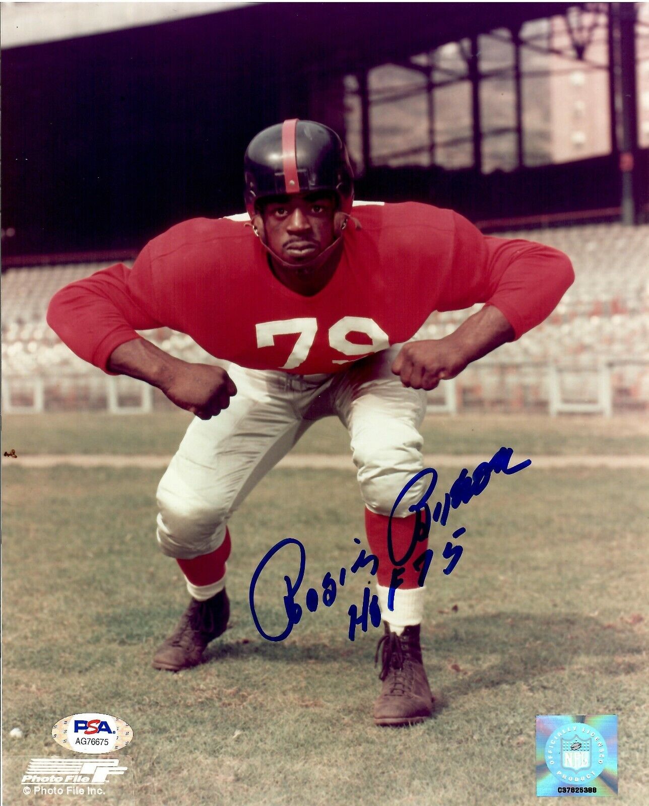 Rosie Brown autographed signed inscribed 8x10 Photo Poster painting New York Giants PSA COA