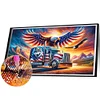 Diamond Painting- DIY Full Round Drill American Eagle(70*40 CM)