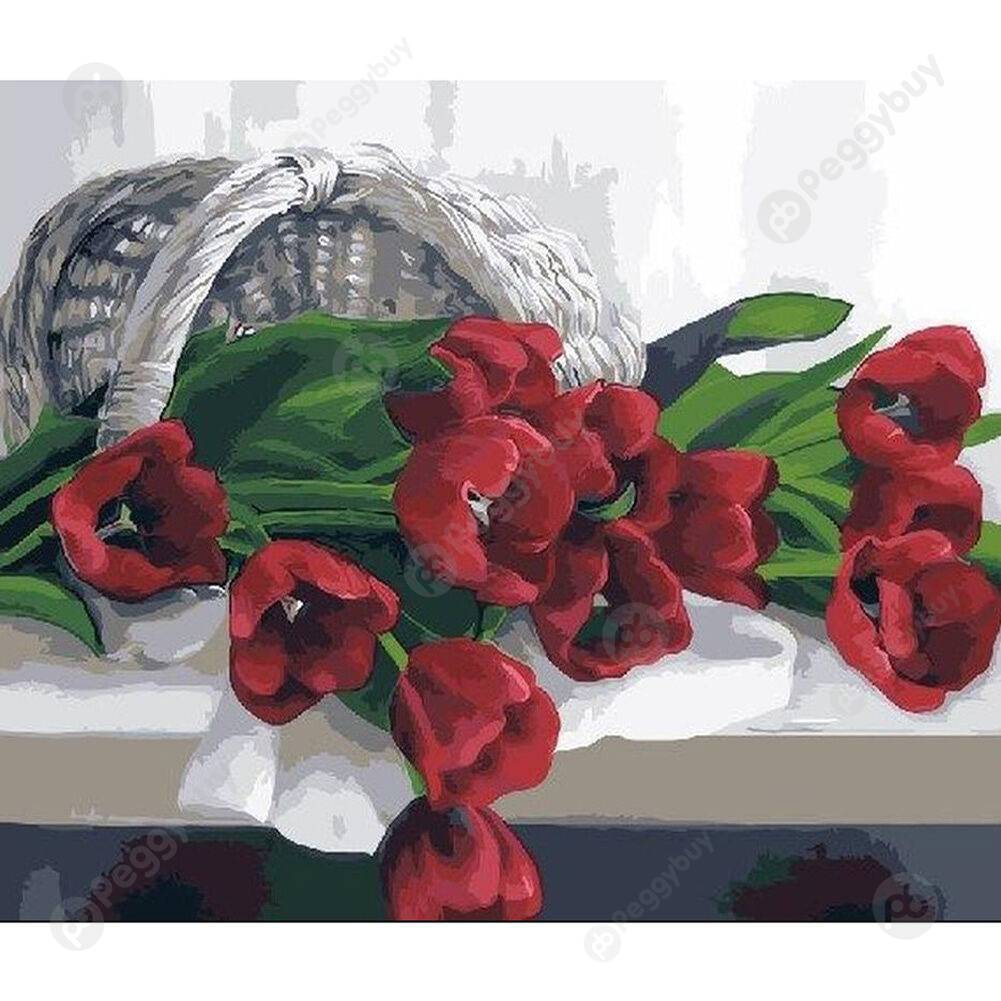 

40*50CM Paint By Numbers-Rose, 501 Original