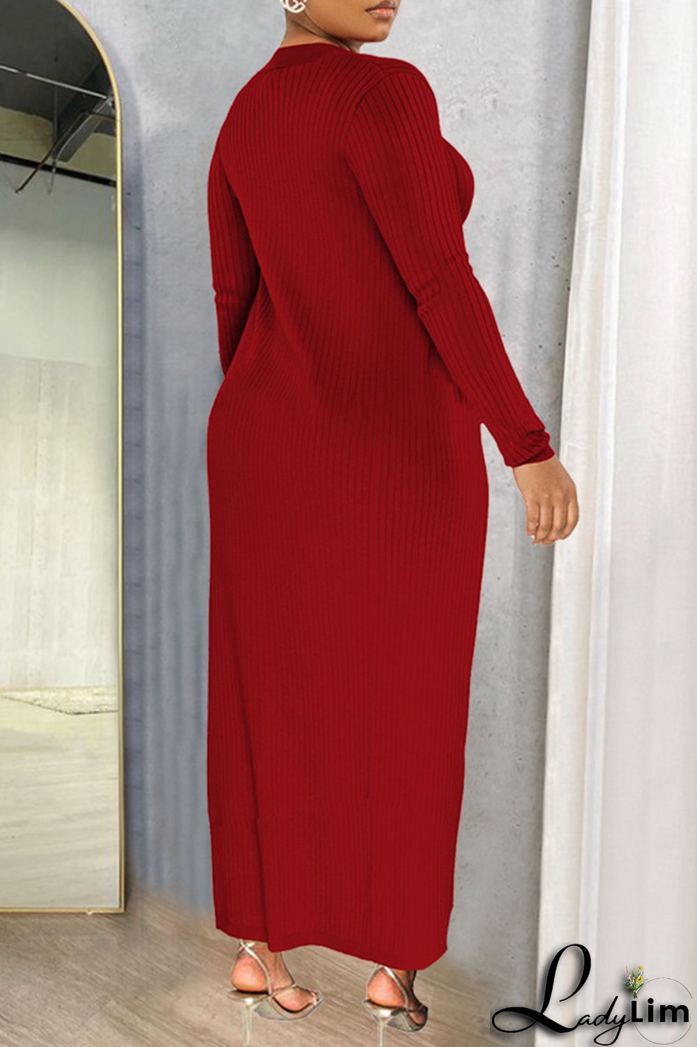 Orange Fashion Casual Solid Patchwork Square Collar Long Sleeve Two Pieces