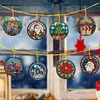 8 Stück Weihnachtsbaum - 5d DIY Handwerk Anhänger