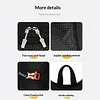 18L Lightweight Mountaineering Backpack with Reflective Strips & Chest Storage Bag Foldable Running Storage Knapsack Breathable Splash-Proof Hiking Nylon Pouch Hiking Work Travel Camping Backpacks