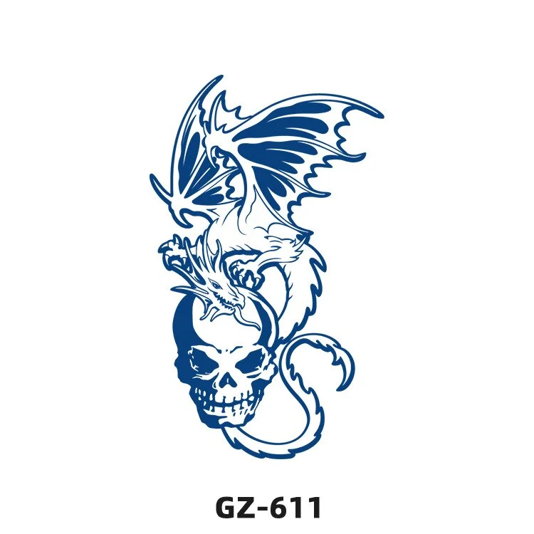 Sdrawing 2022 New Punk Trend Temporary Tattoo Lion Tiger Animal Pattern Juice Tattoo Waterproof Lasting Hot Girl Y2k Fake Tattoo