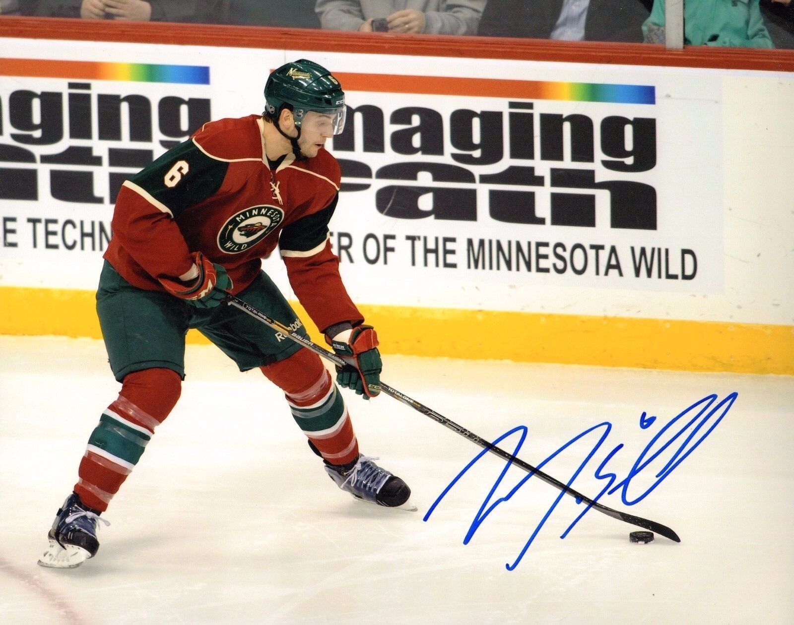 GFA Minnesota Wild * MARCO SCANDELLA * Signed 8x10 Photo Poster painting M3 COA