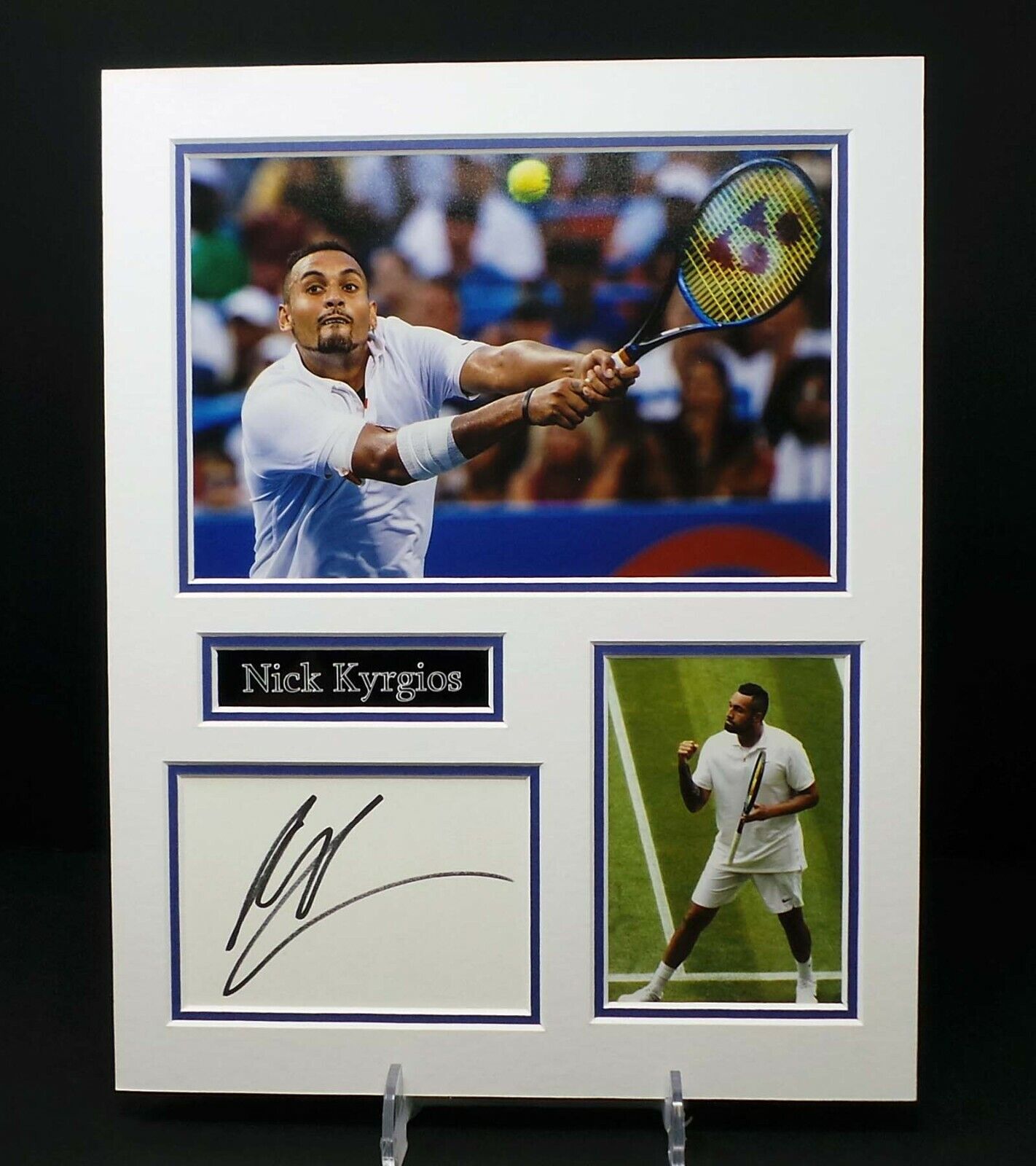 Nick KYRGIOS Signed Mounted Photo Poster painting Display 1 AFTAL RD COA Australian Tennis