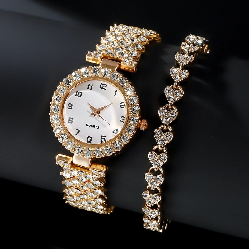 Popular Fashion Digital Diamond Women’s Watch Women’s Watch Quartz Watch Bracelet Women’s Watch Manufacturer In Stock