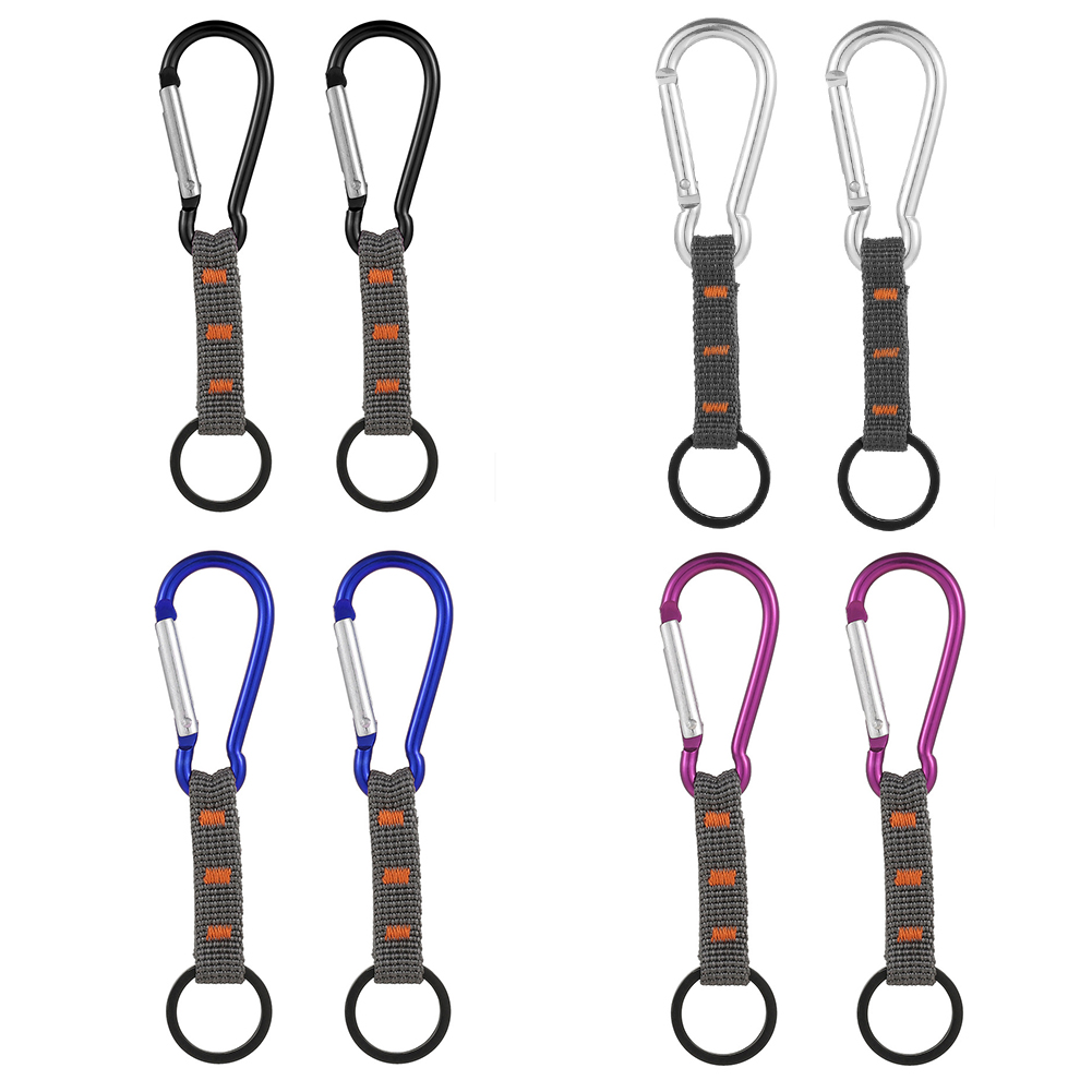 

2pcs Waist Hanging Buckle Carabiner Outdoor Keychain Camping Survival Tools, Purple, 501 Original