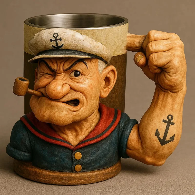 2025 3D Popeye Power Mug Father’s Day