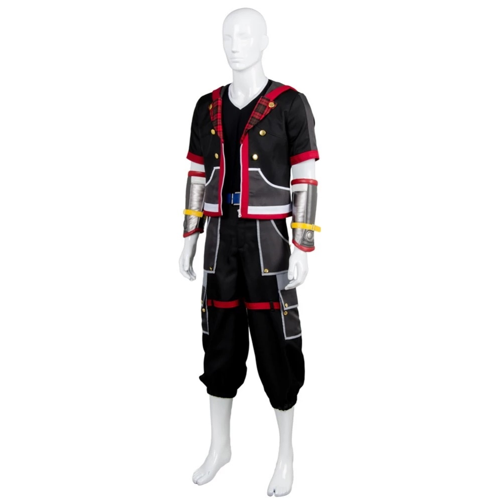 Manga Kh Kingdom Hearts iii 3 Protagonist Sora Outfit Uniform Cosplay Costume