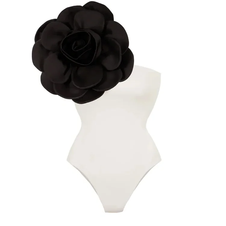 Morisly Exaggerated 3D Flower One Piece Swimsuit