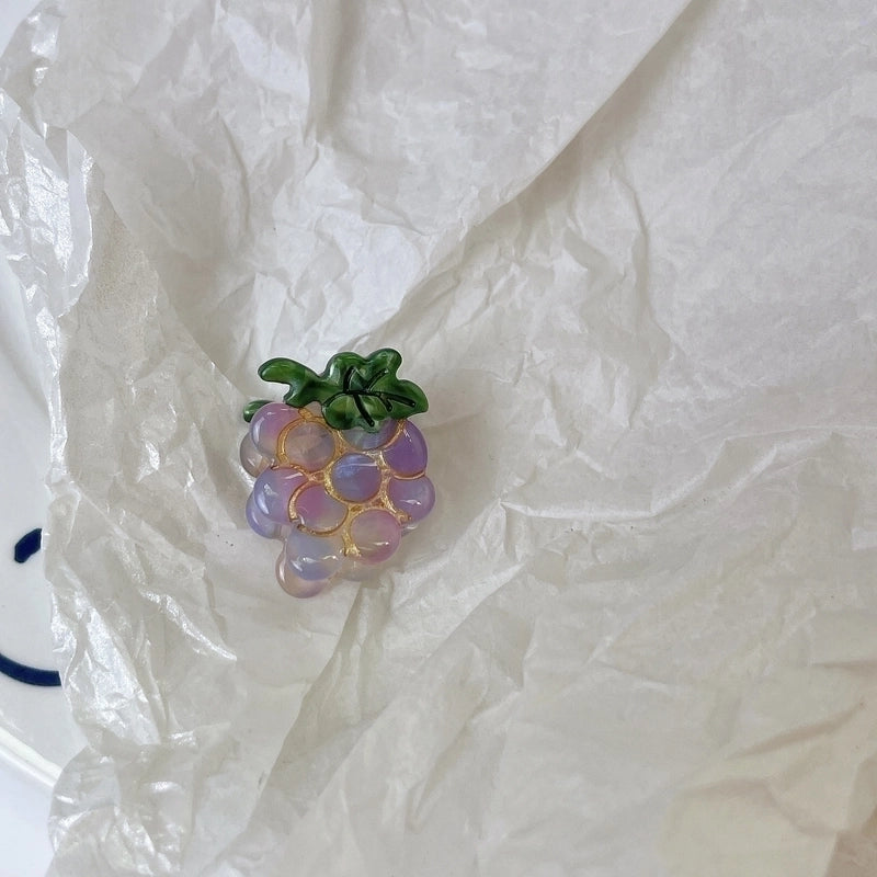 Minimalist Classic Style Fruit Acetic Acid Sheets Handmade Hair Clip 1 Piece