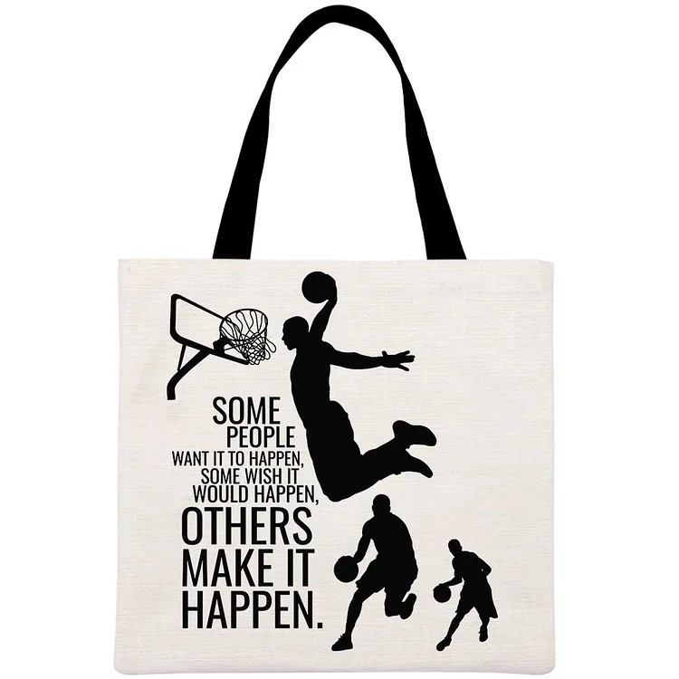 Some people want it to happen Printed Linen Bag-Annaletters
